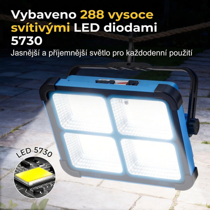 Solvira™ — Solární LED pracovní světlo (288 LED)